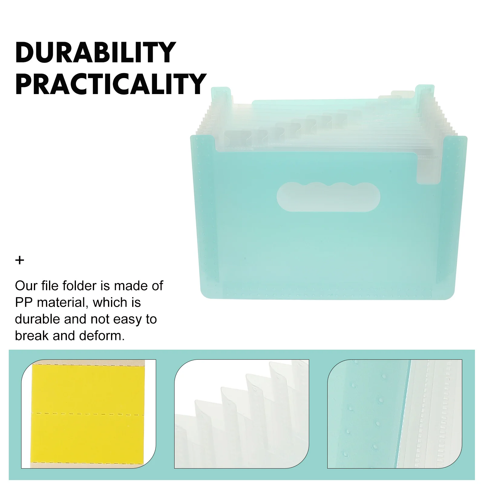 

Multi-Function Receipt Organizer PP Office Coupon Holder Portable Convenient Receipt Organizer Office Coupon Holder