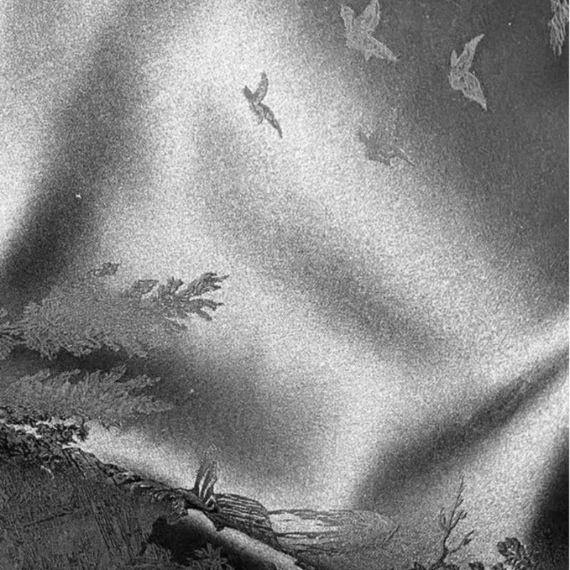 Wild Geese Flying South Silk Blended Satin Jacquard Fabric New Chinese Style Heavy Crepe Cheongsam Hanfu Luxury Fabric