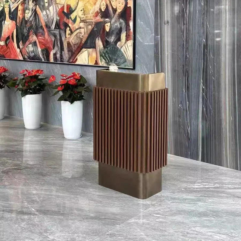 Unique Hotel Reception Desks Minimalist Aesthetic Simple Modern Reception Desks Welcome Organizers Bureau Commercial Furniture