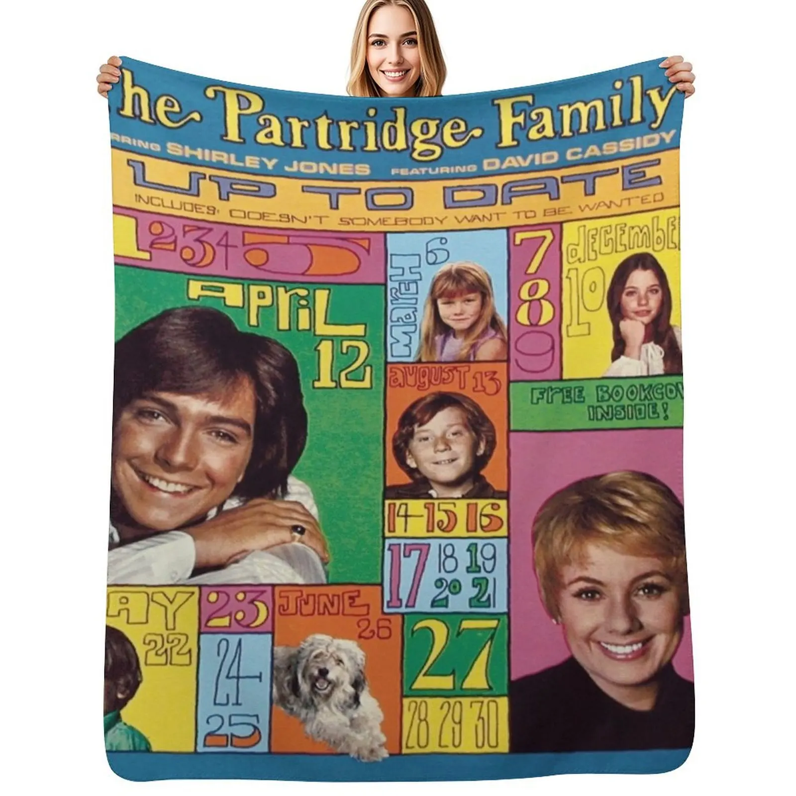 

Partridge Family - Up to Date Throw Blanket Warm Comfortable Blanket Gift for Parents Friends