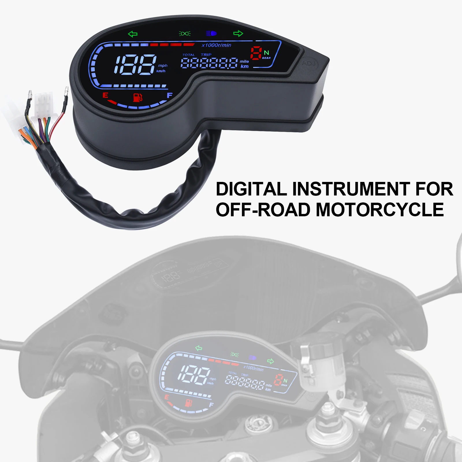 For Motorcycl Honda NXR150 NXR125 Bros 2003-2014 CRV LED Odometer Speedometer Tachometer XR150 GY200 Mexico Brazil Colombia