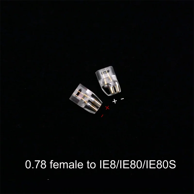 Adaptador de cabeza de conversión de Pin de auriculares hembra MMCX/0,78 MM a Sennheiser IE8 ie8i IE80 IE80S IE40PRO IE400 IE500 PRO