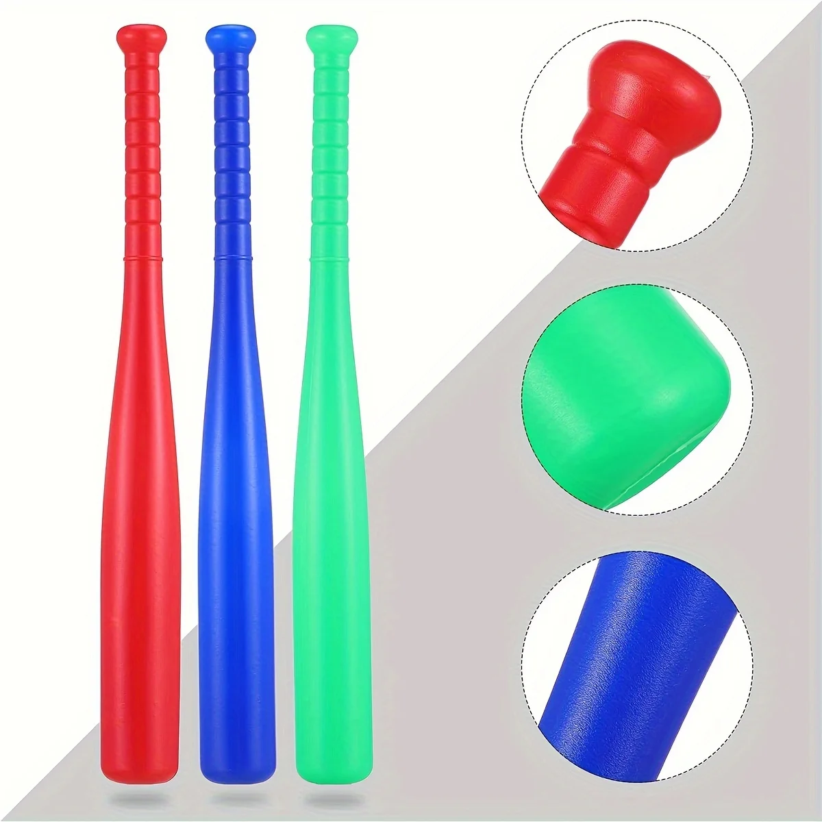 2pcs/Set Plastic Baseball Bat With Ball 17.7inches Baseball Bat For Beginner Baseball Player Outdoor Sports Game ZSY