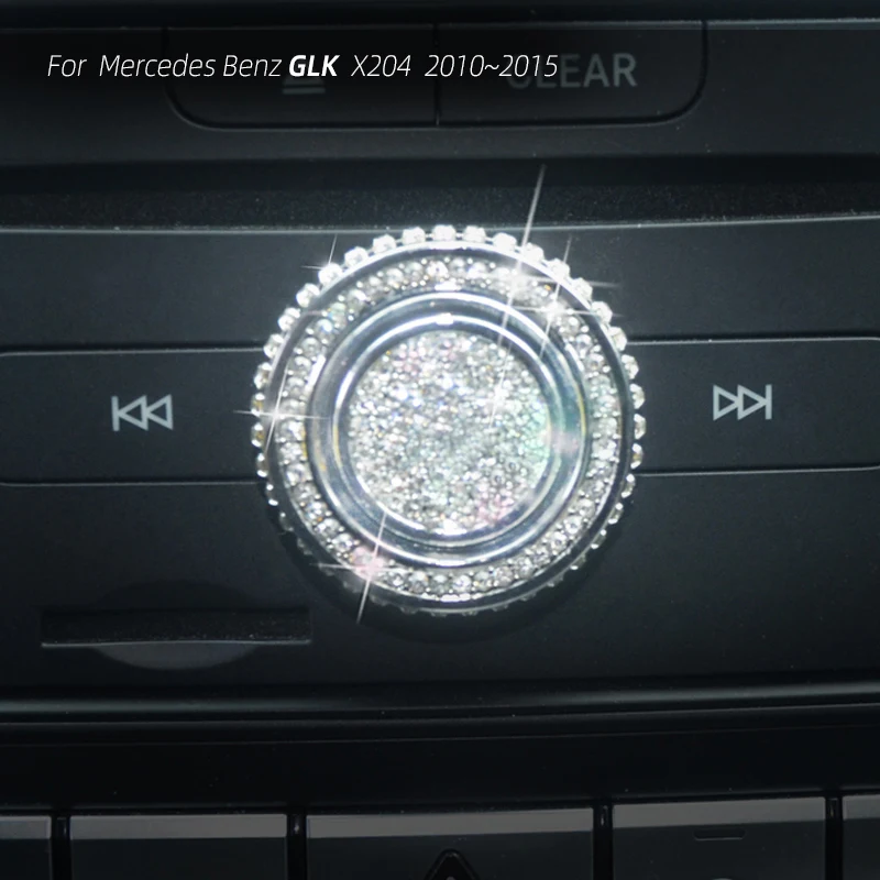 For Mercedes Benz GLK X204 Interior Modification Crystal Center Console Decoration Sticker Bling Car Accessories view 4