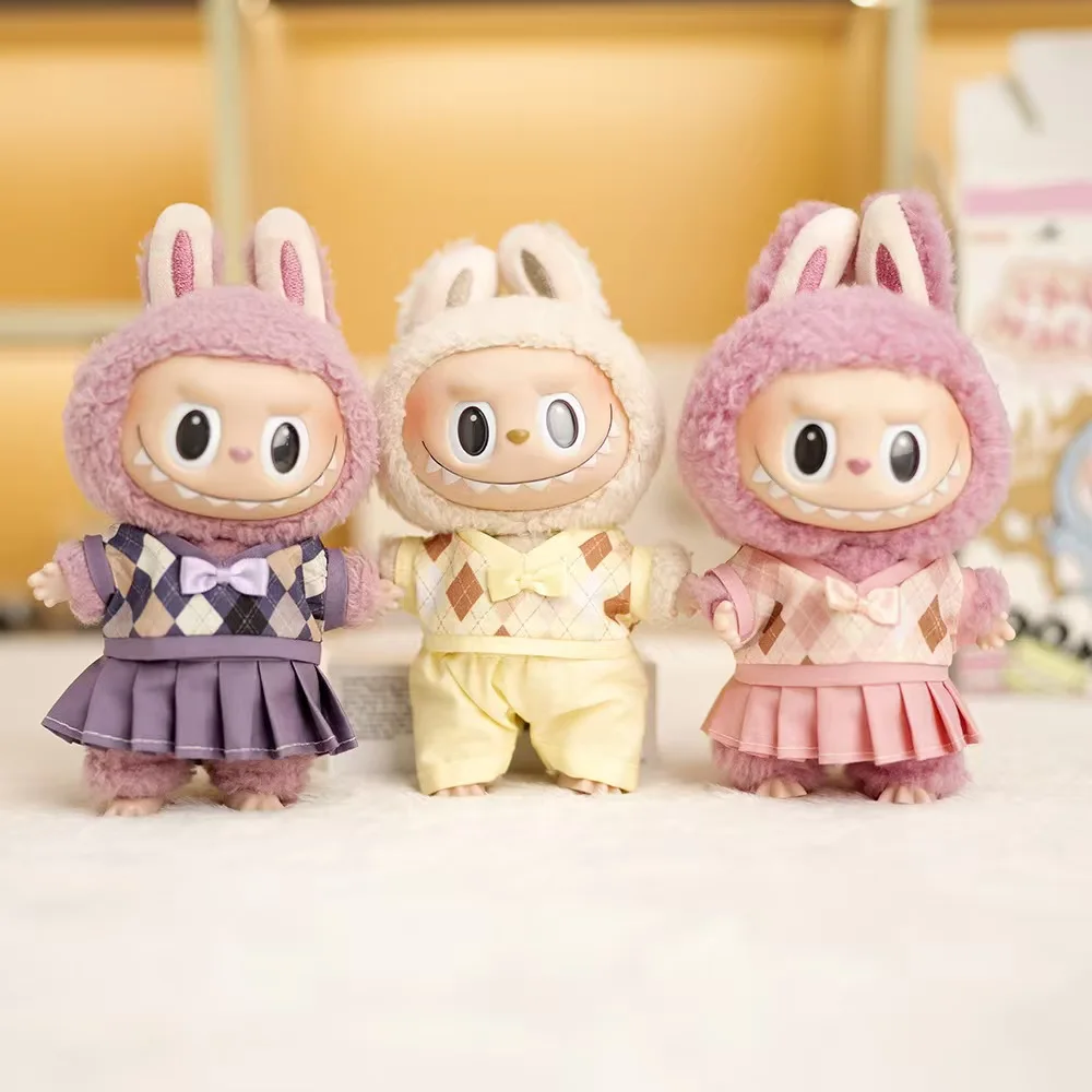 

Clothes Only Second Generation Labubu Sitting Party Vinyl Blind Box Rabub Clothes Cute Skirt Baby Clothes Cute