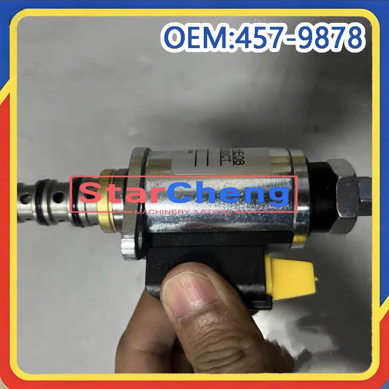 E330D E336D E345D E349D Solenoid Valve 457-9878 4579878 for Excavator Hydraulic Pump