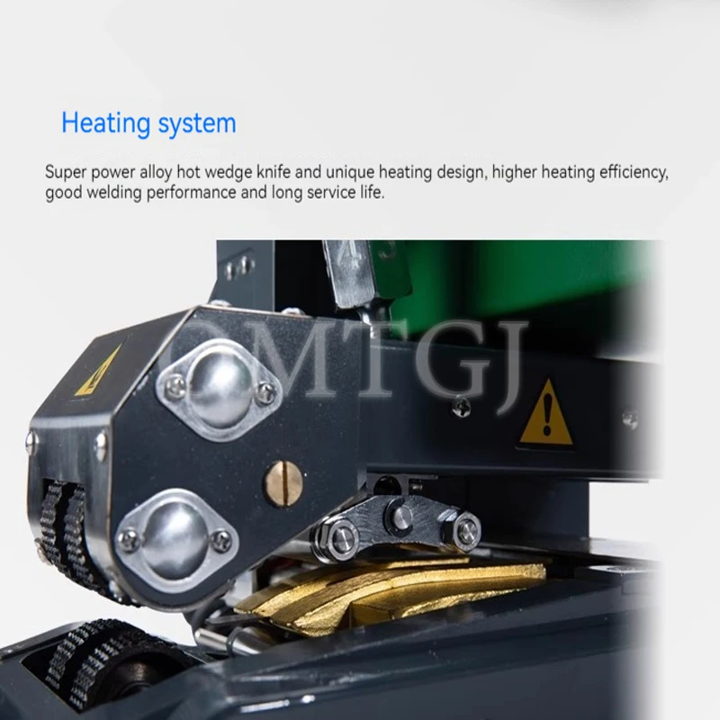 Automatic 1800W Plastic Geomembrane Welding Machine Seam Hot Wedge Welder with Comet for PVC LDPE HDPE Membrane Layer 0-450°C