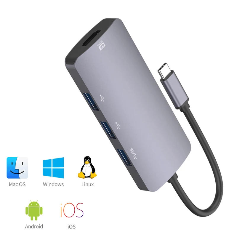 Synchronization Controller Plug and Play Type-C TO HDMI-compatible Game Adapter dock station Type-c Splitter Converter USB HUB