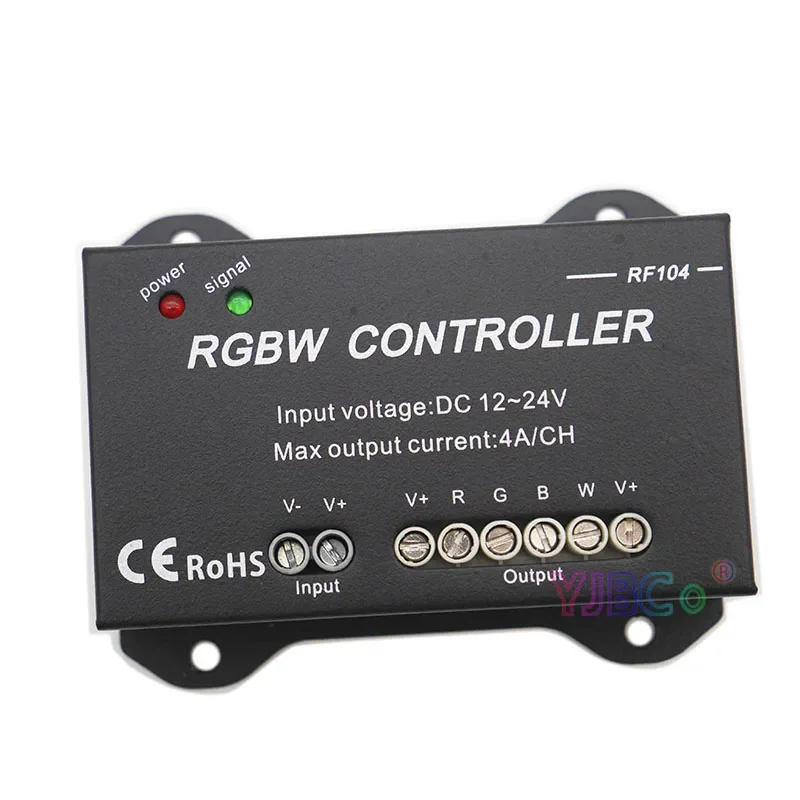 4 Channel RGBW Led Strip Controller RF104 DC 12V-24V 4A*4CH Light tape Dimmer Controller for RGB RGBW Led Intelligent Lamp