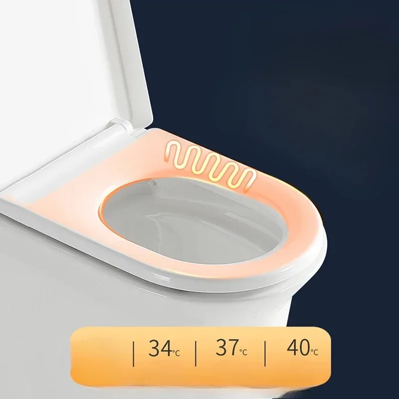 

Heated Toilet Seat 4-Level Adjustable Temperature Leakproof Toilet Lid Waterproof U/V Seat Cushion Antibacterial