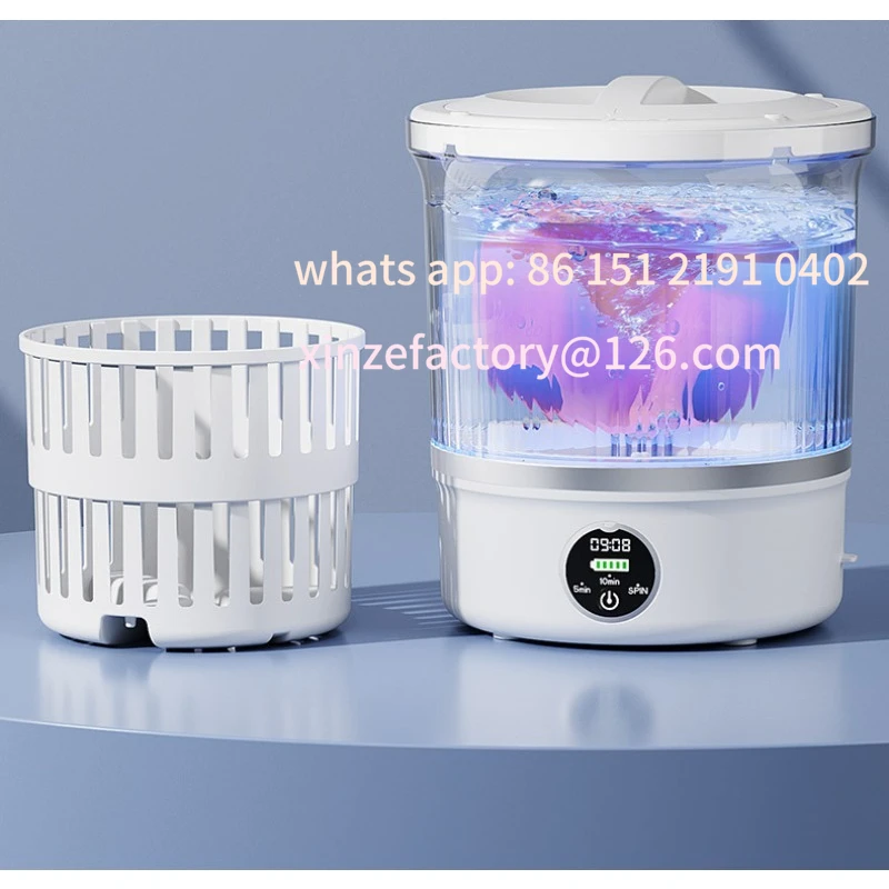 Customizable 3L Mini Washing Machine Travel Washing Machine Portable Home Clothes Socks Underwear Cleaning Washing Machine