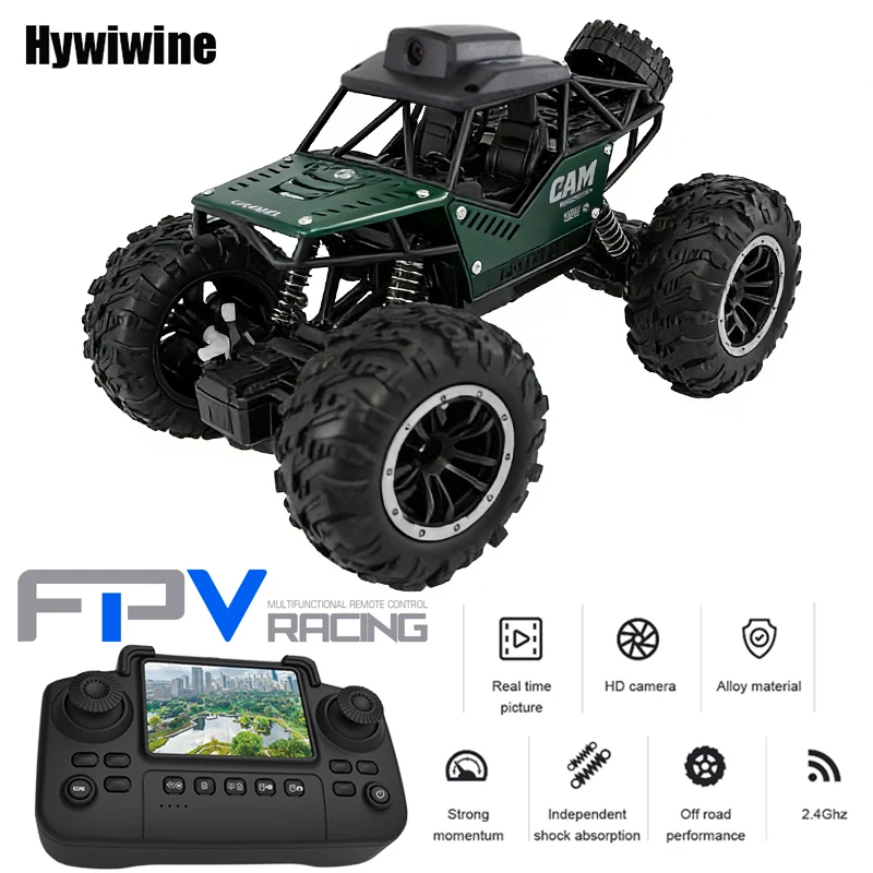 

Rc Car with Camera Lcd Remote Fpv Real Time Transmission High Speed 2.4g Remote Control Car Take Pictures Toys For Kids Adults