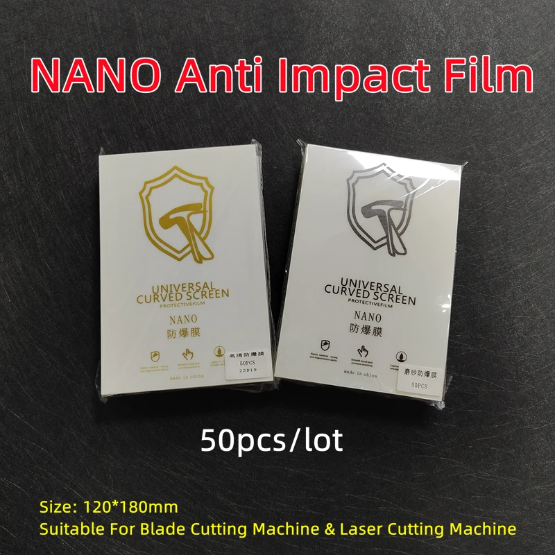 

50pcs HD NANO Anti Impact Film Matte Screen Protector Universal Explosion-Proof Film For Blade Laser Cutting Machine PET PMMA