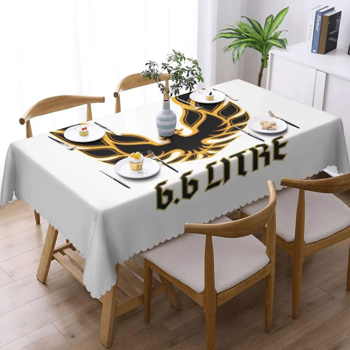 American Firebird Pontiac Trans Am Firebird Bandit Rectangular Tablecloth Waterproof Table Cover for Dining Events Table Cloth