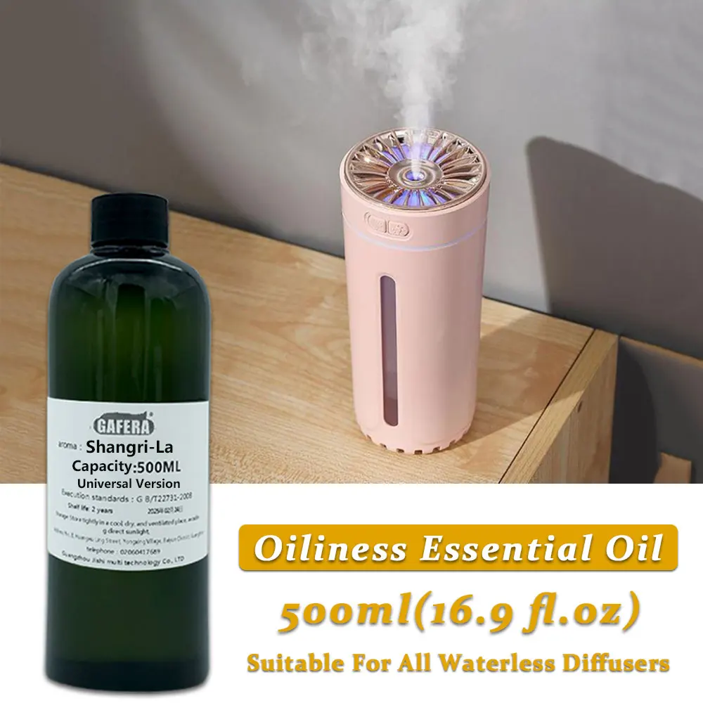 GAFERA 500ml(16,9 fl.oz) aceites esenciales Shangri-La: para todos los difusores sin agua, difusor de hotel/club reponen aceite de aromaterapia