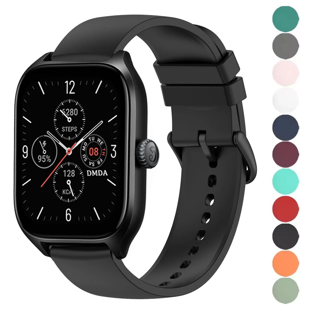20 mm Armband für Amazfit Active/GTS 4 2 Mini/GTS 3 2E Silikonband für Amazfit GTR Mini/42 mm Bip 3/Lite/U Pro Active 2 Armbänder