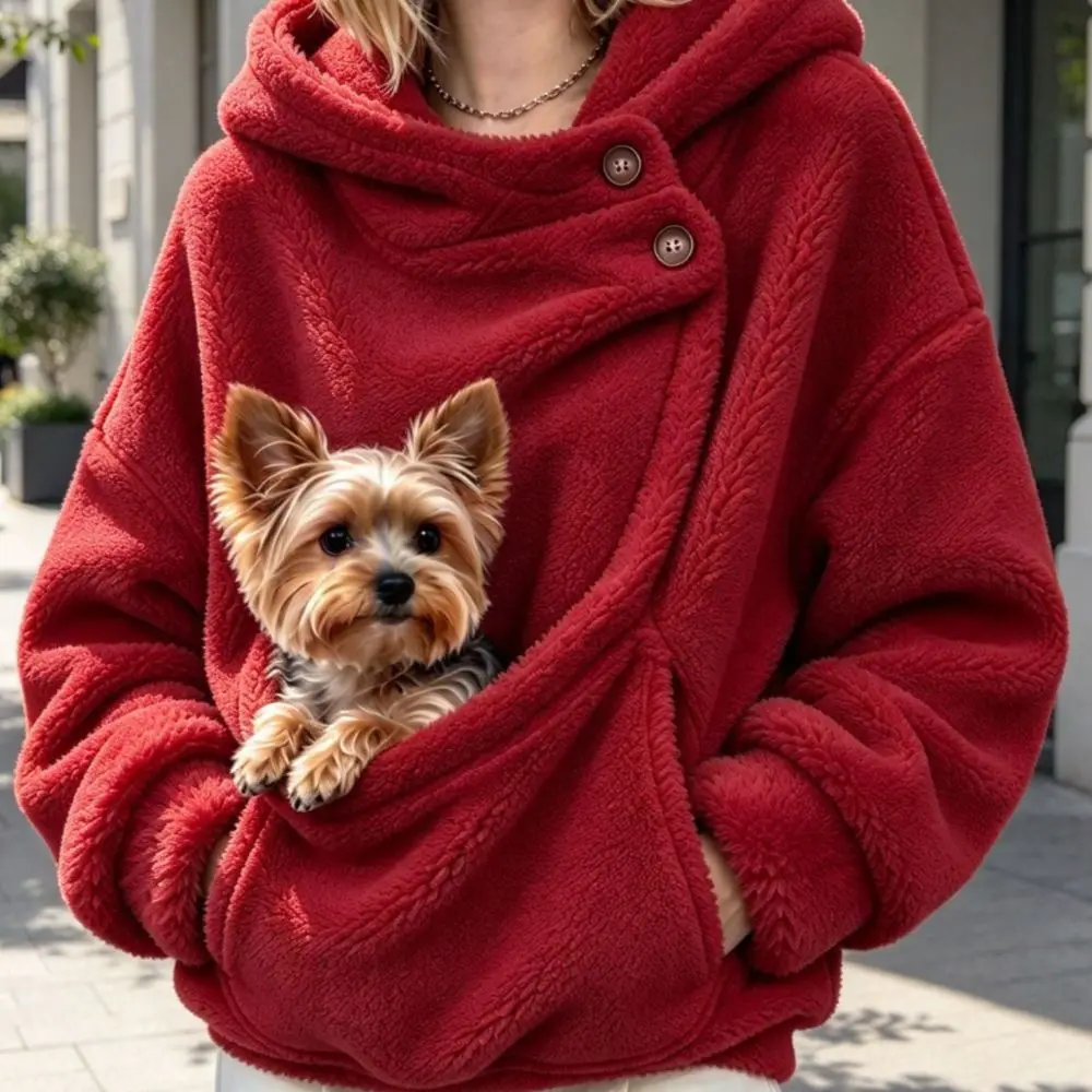 Sweat kangourou à poche pour chat – visuel produit 6