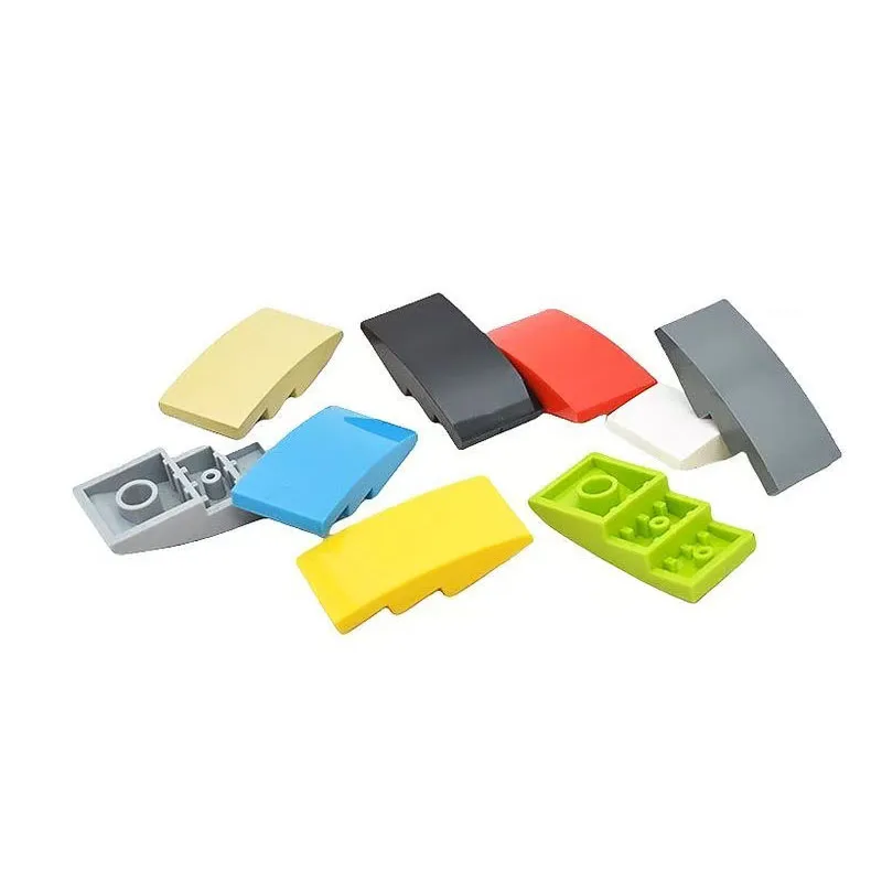 50g/36Pcs 93606 Curved 4x2 Building Blocks Kit Slope Educational House Bricks Particle Puzzle Idea Toys Children Birthday Gifts