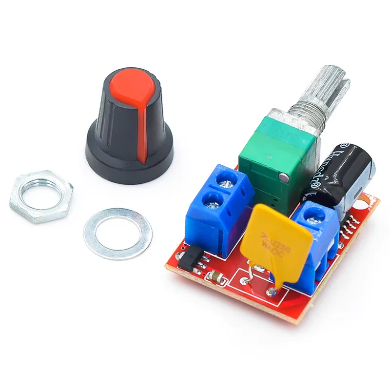 Mini DC Motor PWM Governor 3V6 12 24 35V Speed Control Switch LED Dimmer 5A