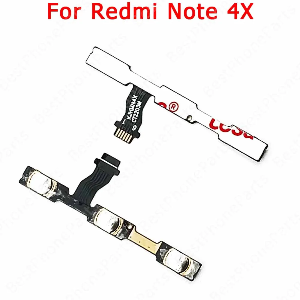 For Xiaomi Redmi Note 4 4X 5 5A 6 7 8 8T 9 Pro 9S Power On Off Switch Volume Replacement Side Button Mute Repair Flex Cable