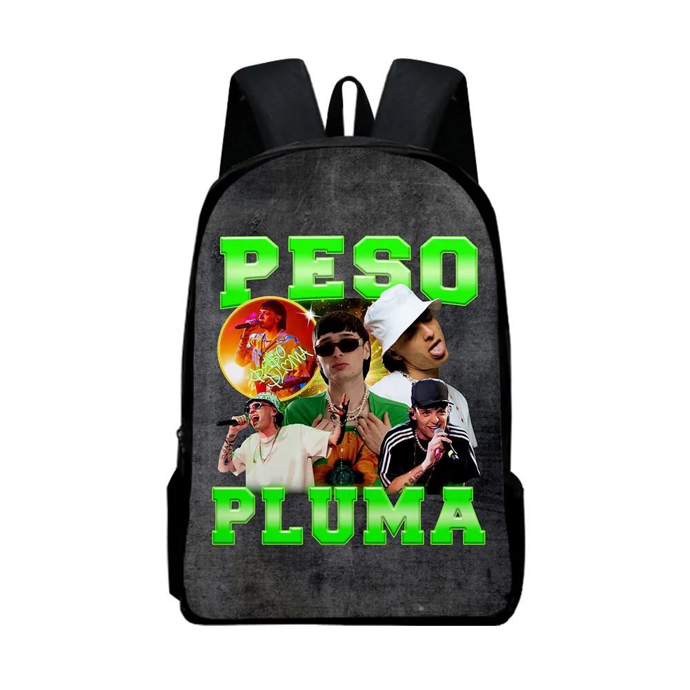 Peso Pluma Merch School zaino musicista Cute Oxford Cloth Travel Bag Style borsa a tracolla regolabile