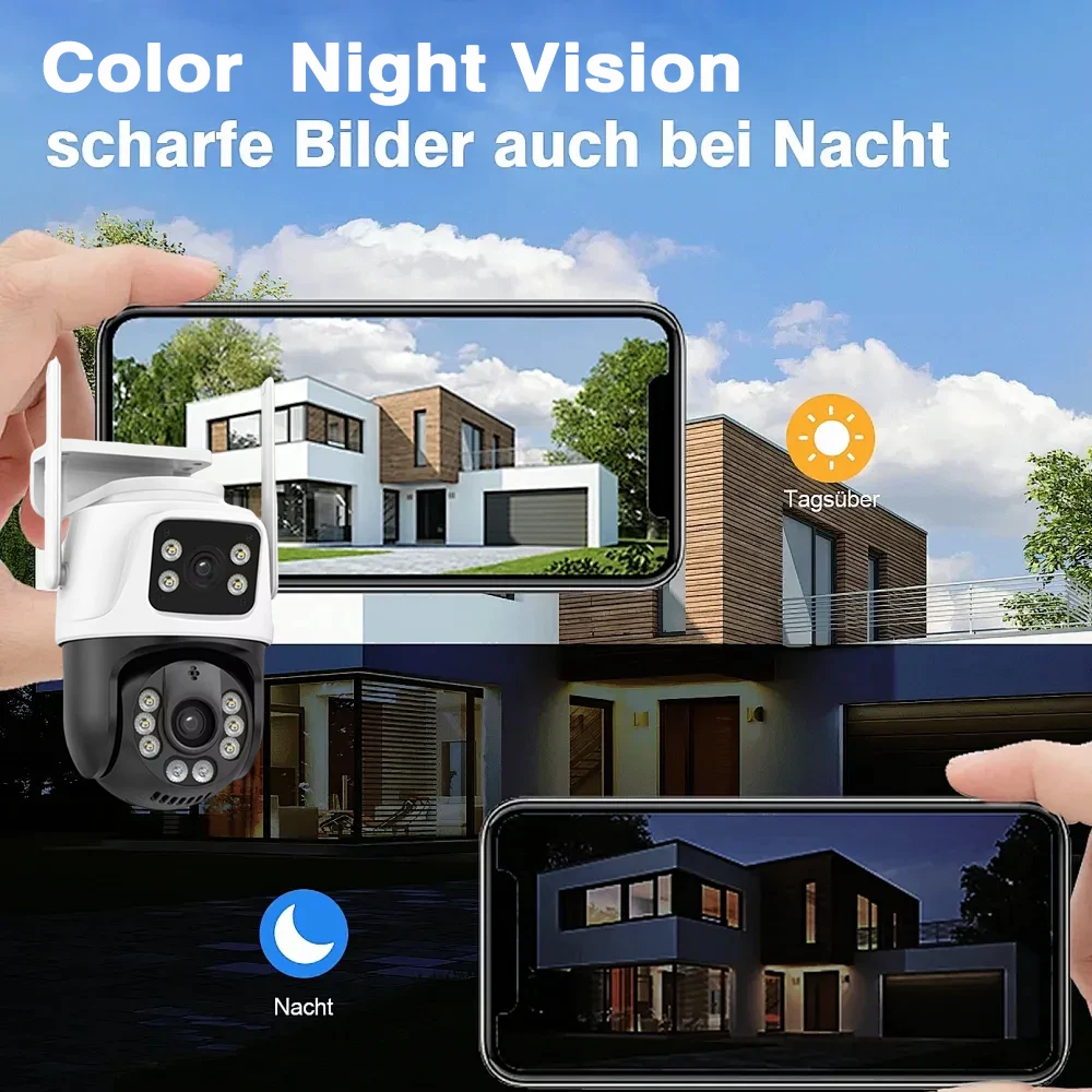 Audio Record Dual Lens WIFI PT - đánh giá và giá Home Security Camera System