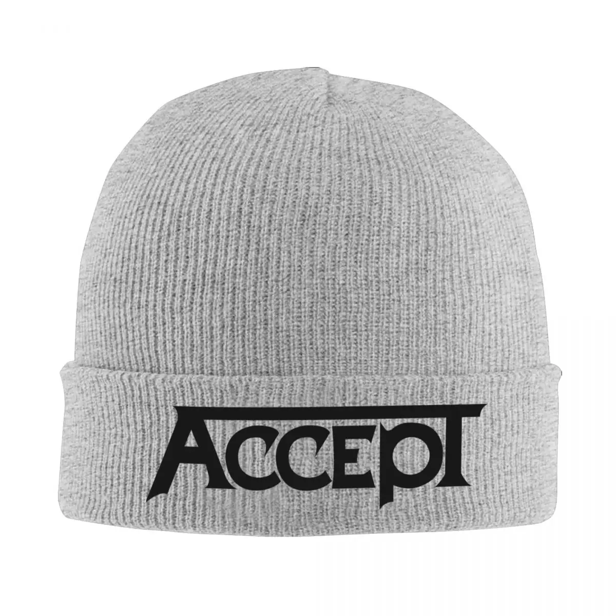 Accept Metal Music Band Rock Merch Winter Warm Knit Beanie For Unisex Knitted Skull Cap Beanies Skullies