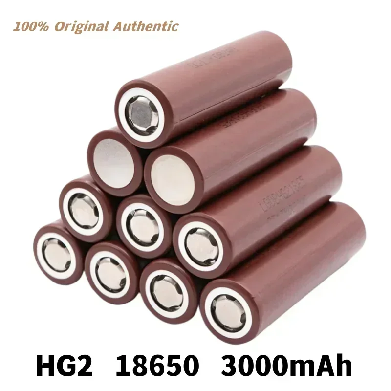 

100% original18650 HG2 3000mAh battery 3.6V discharge 30A 18650 battery for LGHG2 3000MAH 3.7V 18650 Power battery