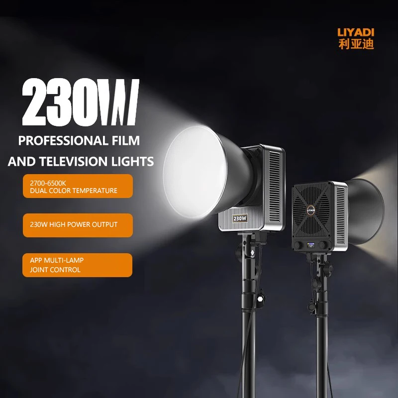 

Miaotu G230W G330W portable LED photography light 2800K-6500K studio Baorongkou video light live studio fill light