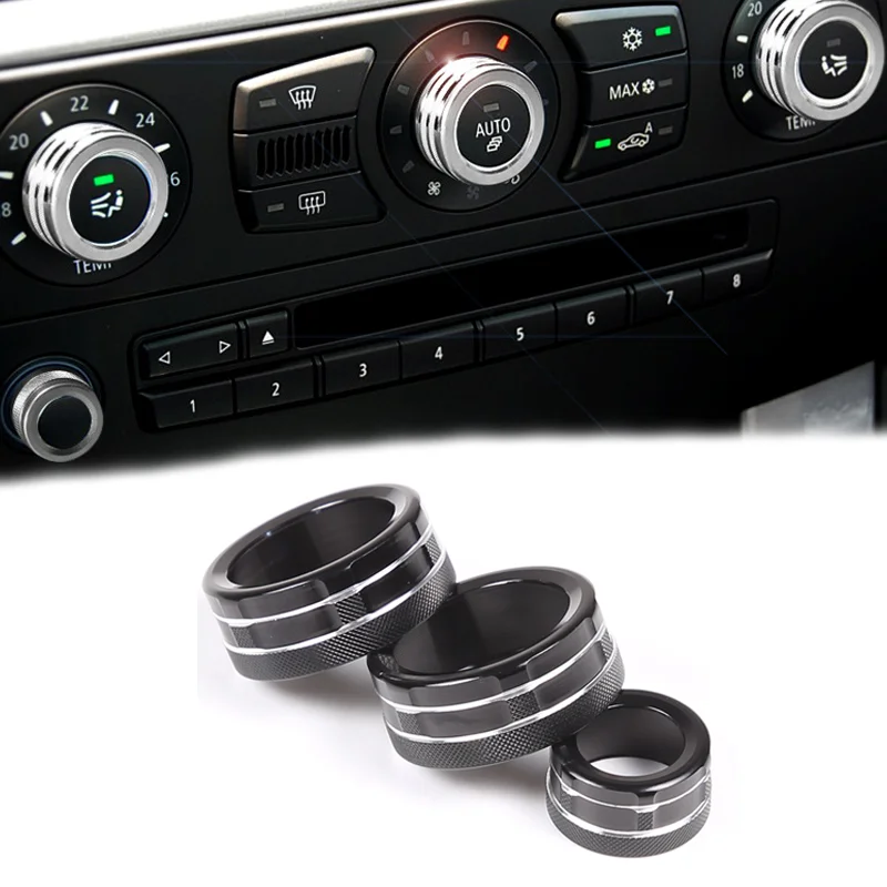 

For BMW 12-19 1 Series 2 Series/ 3Series GT/2 Series X1/X2 Car Air Condition/Audio Volume Control Knob Trim Ring Accesories Fit