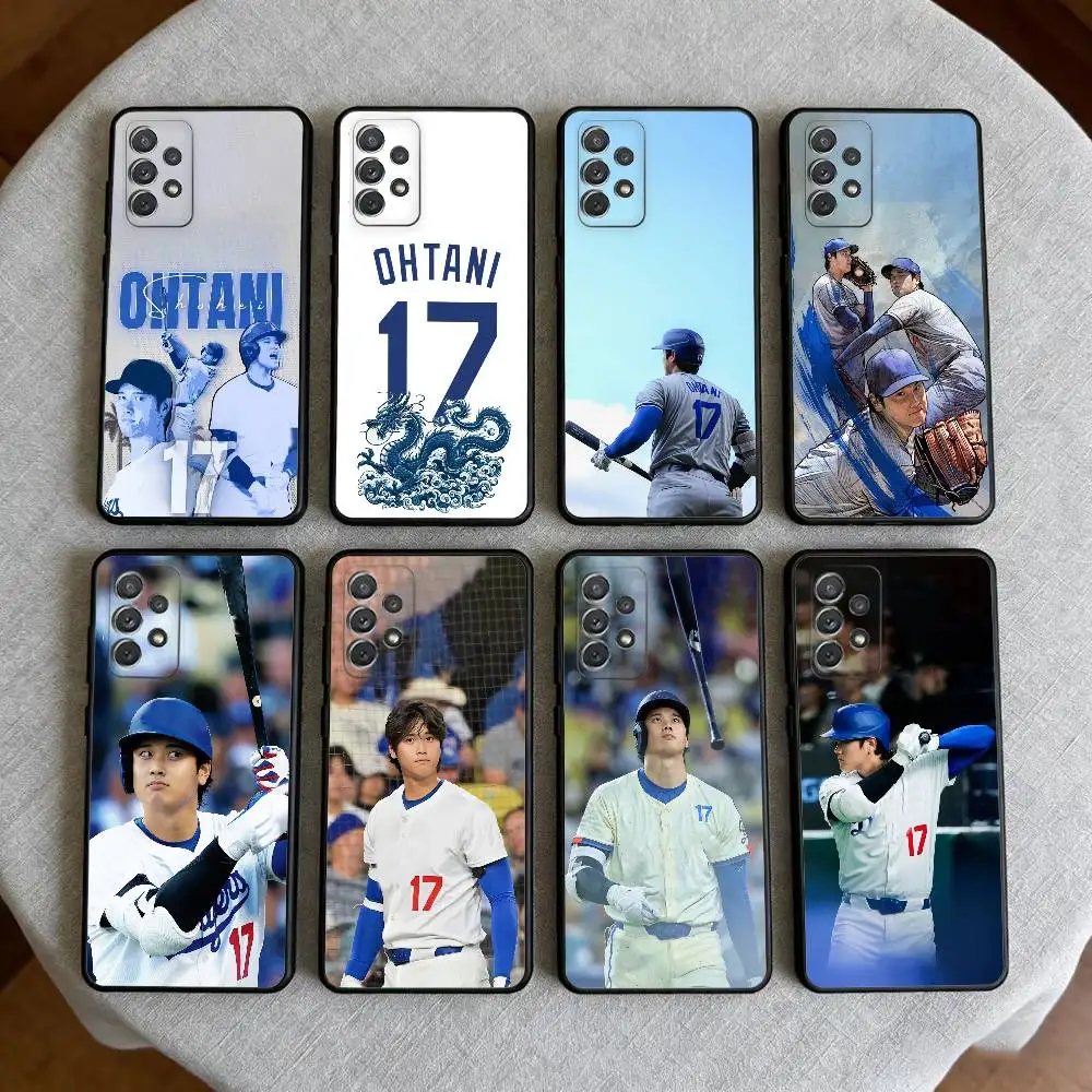 Pitcher S-Shohei Ohtani  Phone Case For Samsung Galaxy A73,A72,A71,A70,A53,A52,A51,Soft Silicone Black Cover