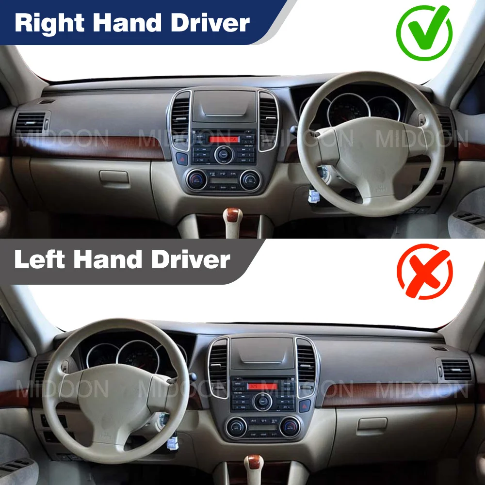 MIDOON Car Dashboard Cover For Nissan Bluebird Sylphy sedan 2005-2012 2011 10 09 08 07 Dash Mat Anti-UV Carpets Car Accessories