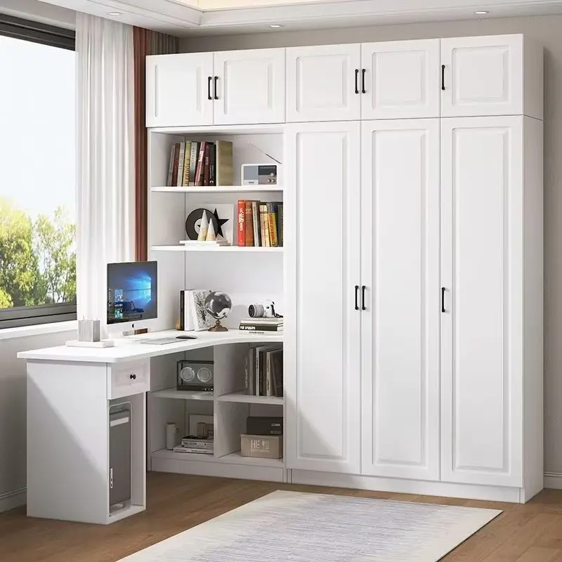

Integrated Corner with Bookshelf for Home Use-Simple Modern Design Student Computer Desk