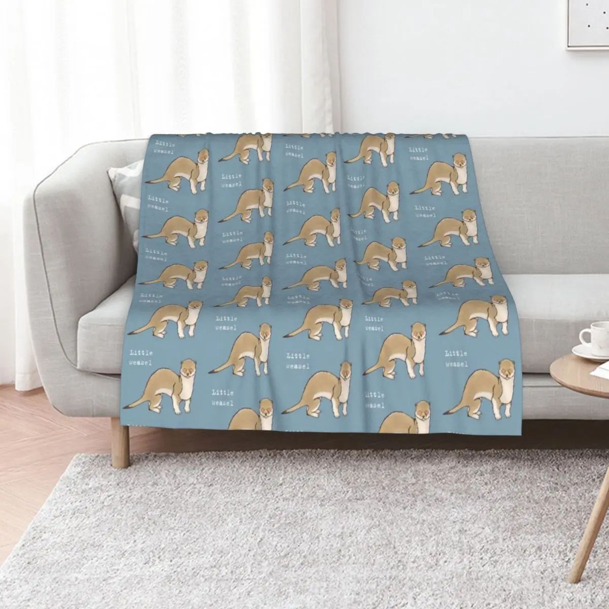 

A little weasel - Animals series Throw Blanket Thin Extra Large Throw Summer christmas gifts Blankets