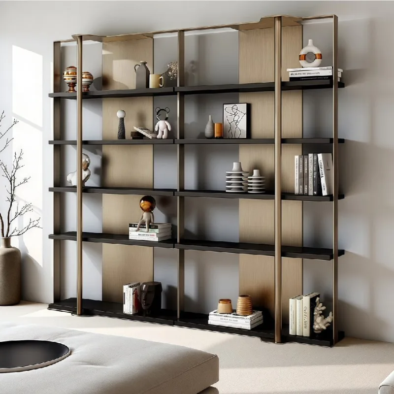 Luxury Accessories Bookcases Personalized Office Minimalist Interior Book Shelf Library Garden Estante Livros Trendy Furniture