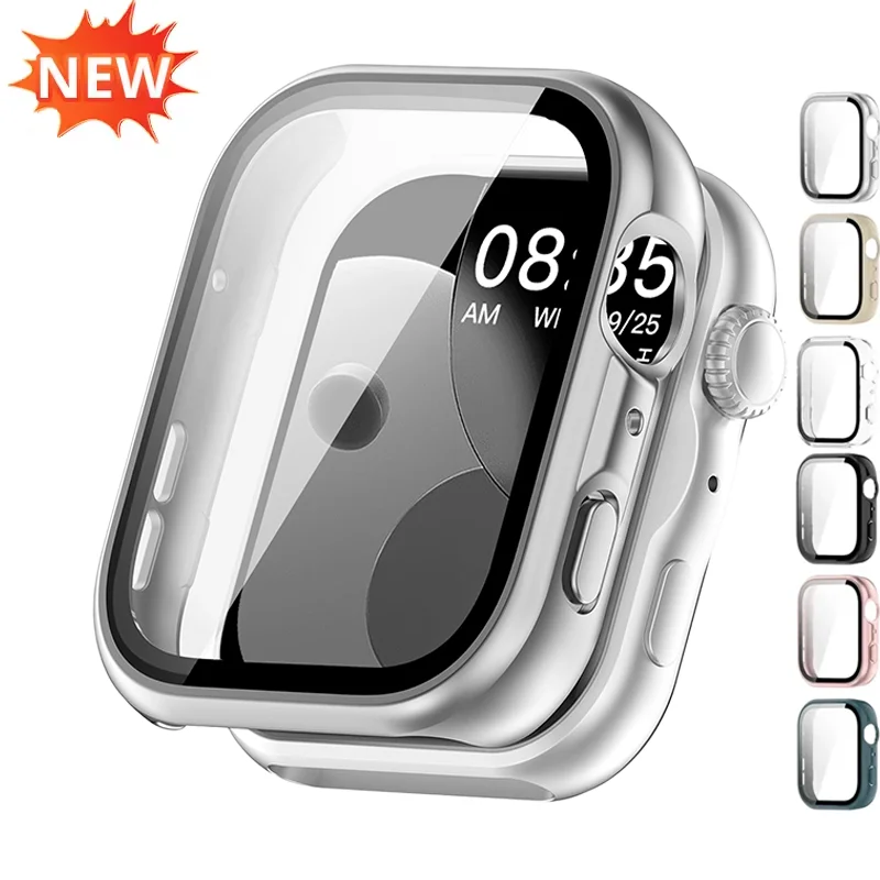 Glass+Case For Huawei Watch Fit 5Pro All-Around Screen Protector Hard PC Bumper Tempered Watch Case For Huawei Watch Fit 5