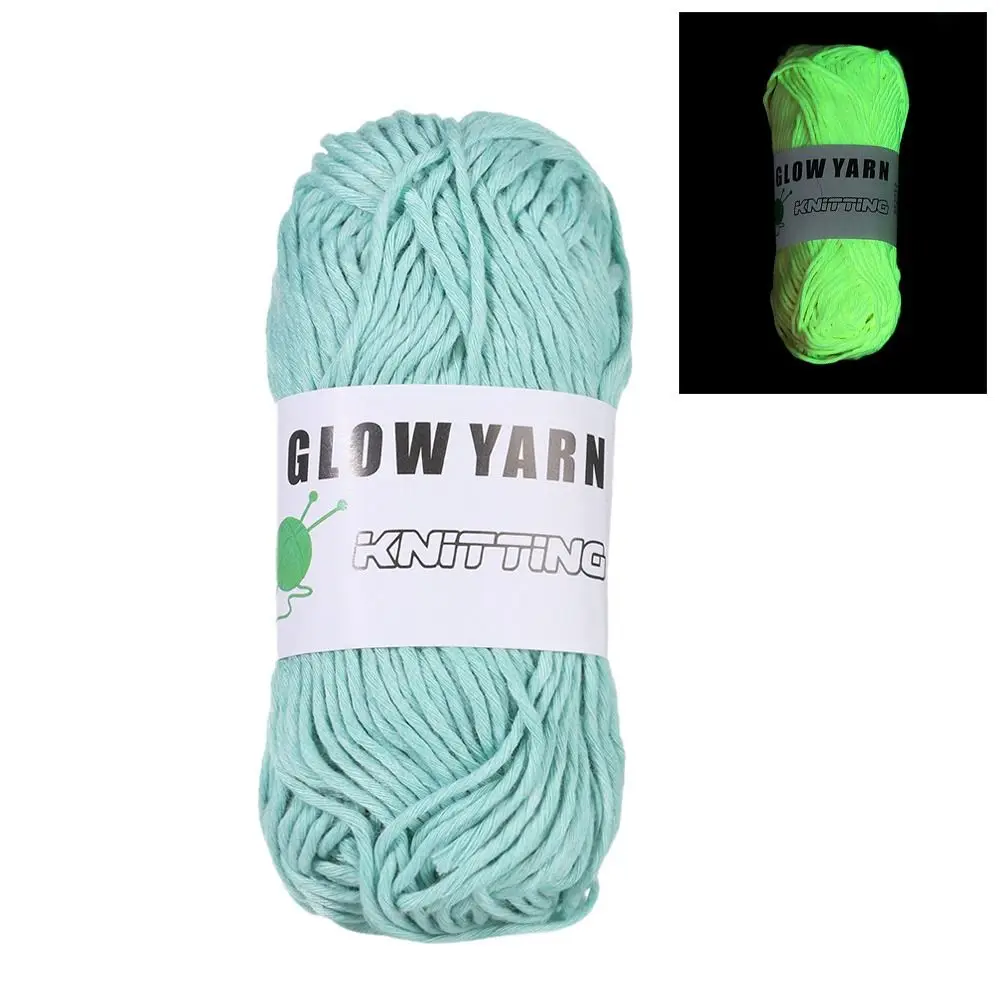 

Polyester Handmade Weave Glow in the Dark Luminous Chunky Yarn Hand Knitted Knitting Wool