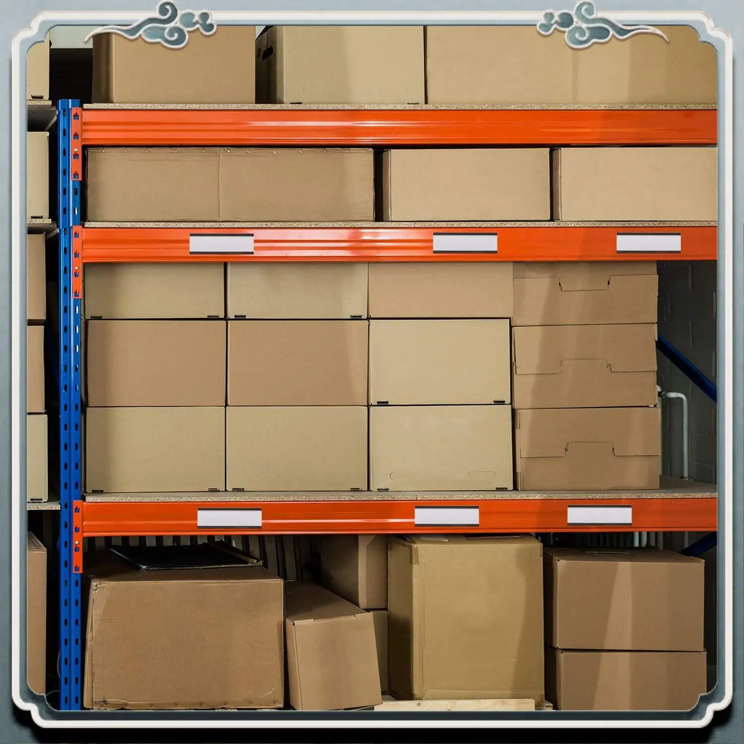 abij-50個-磁気ラベルホルダー-磁気データカードホルダー付き-金属棚用クリアプラスチックプロテクター付き-1×3インチ