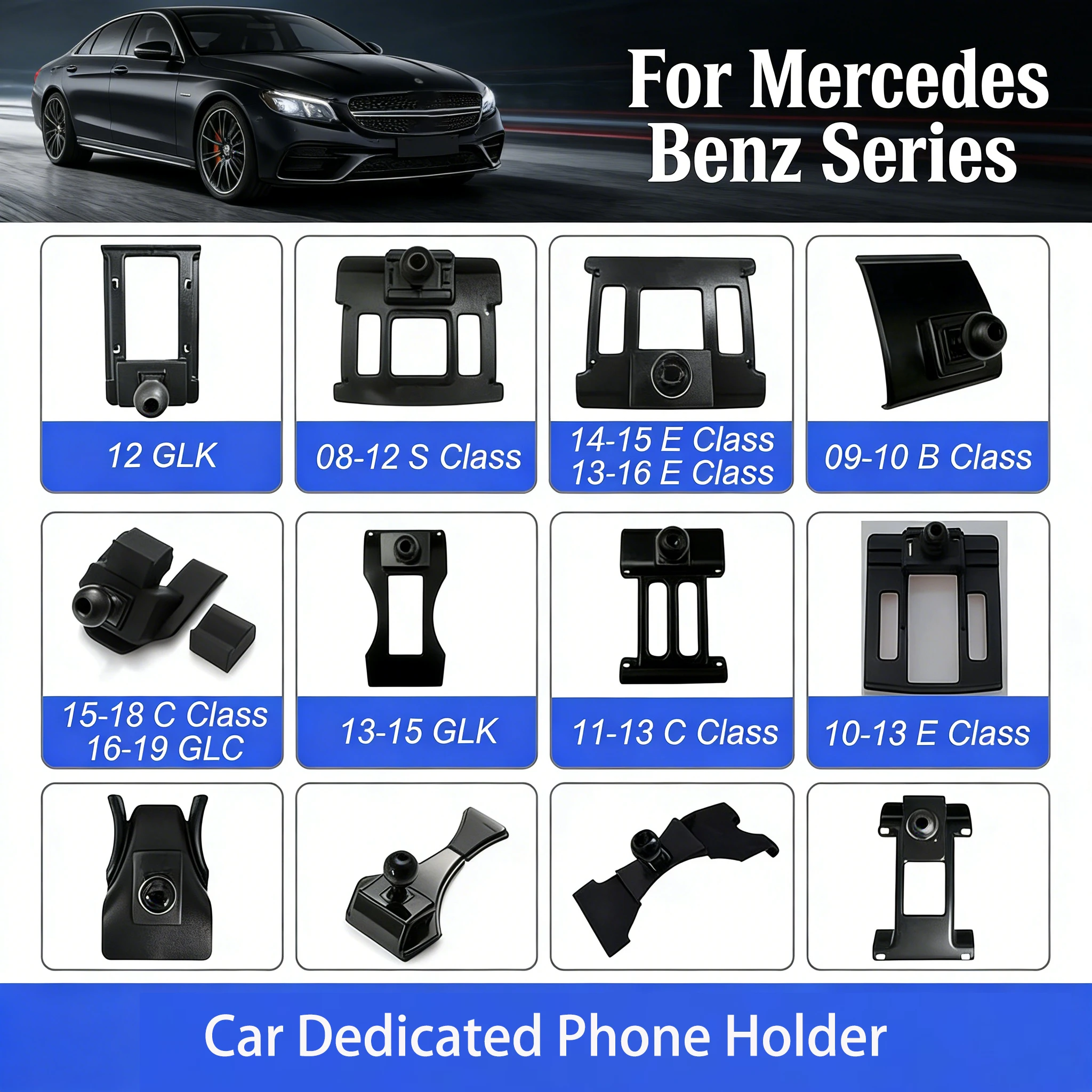 

Special Mobile Phone Holder Bracket Base For Mercedes Benz W205 W213 A C S E Class W221 W222 GLC X253 C253 CLS CLA GLA GLB GLE
