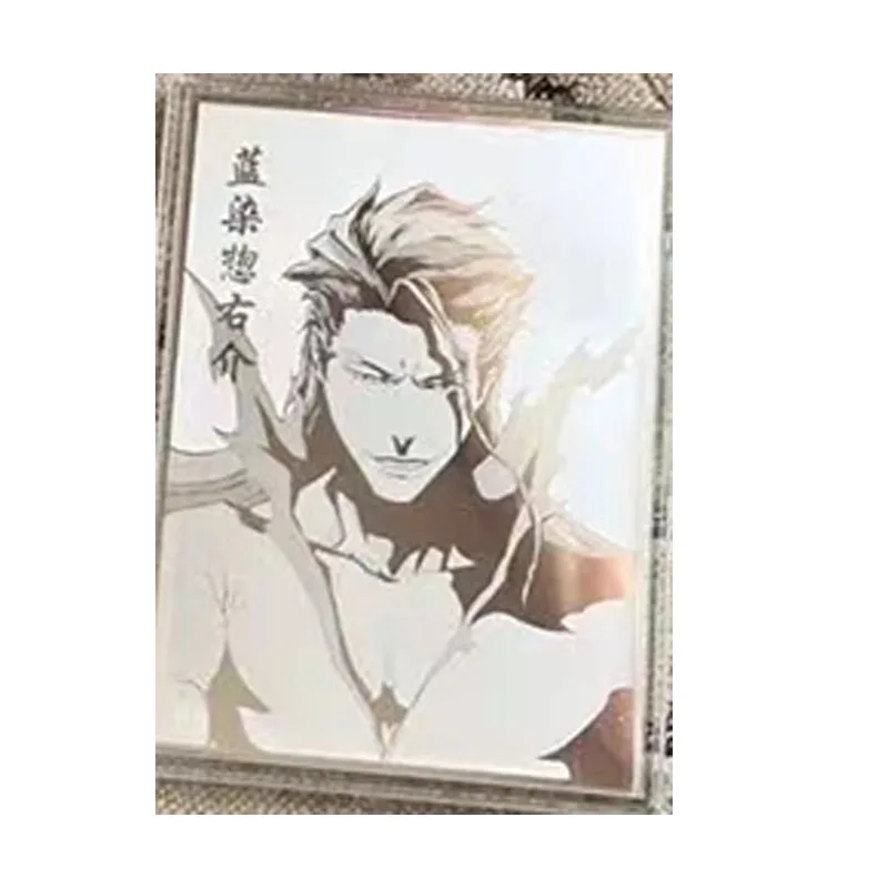 Anime Bleach Zaraki Kenpachi Aizen Sousuke Metal Cards Rare Game Collection Children\'s Toys Boys Surprise Birthday Gifts