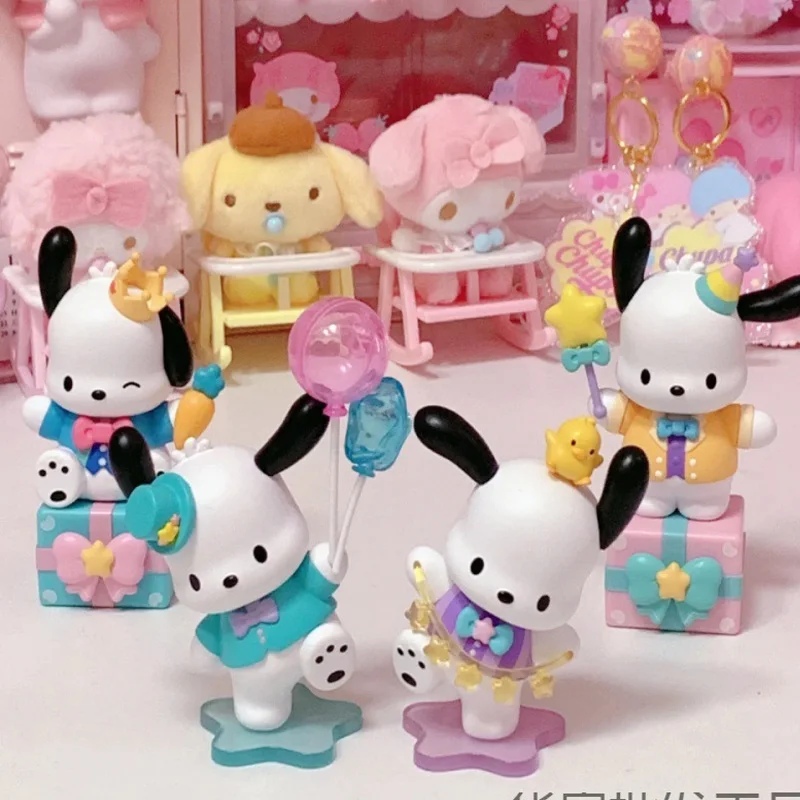 Sanrio Pochacco Happy Party Series Figurine Cute Doll Desktop Ornament Toy Sanrio Merchandise Pochacco Figurine Ornament image 3