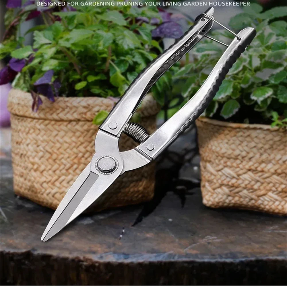 Stainless Steel Scissors Gardening Plant Flower Pruning Fruit Tree Garden Branch Scissors Shears Hand Tools Scissors Tools