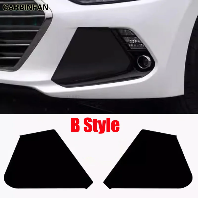 Front Fog Lamp Sticker Modified Car Protective Films Personalized Decoration Sticker  For Hyundai Elantra Avante 2016 2017 2018