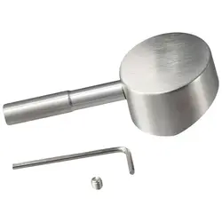 Stainless Steel Lever Handle with Hot and Cold Color Button 42mm Water Tap Handle Shower Handle Replacement Bathroom
