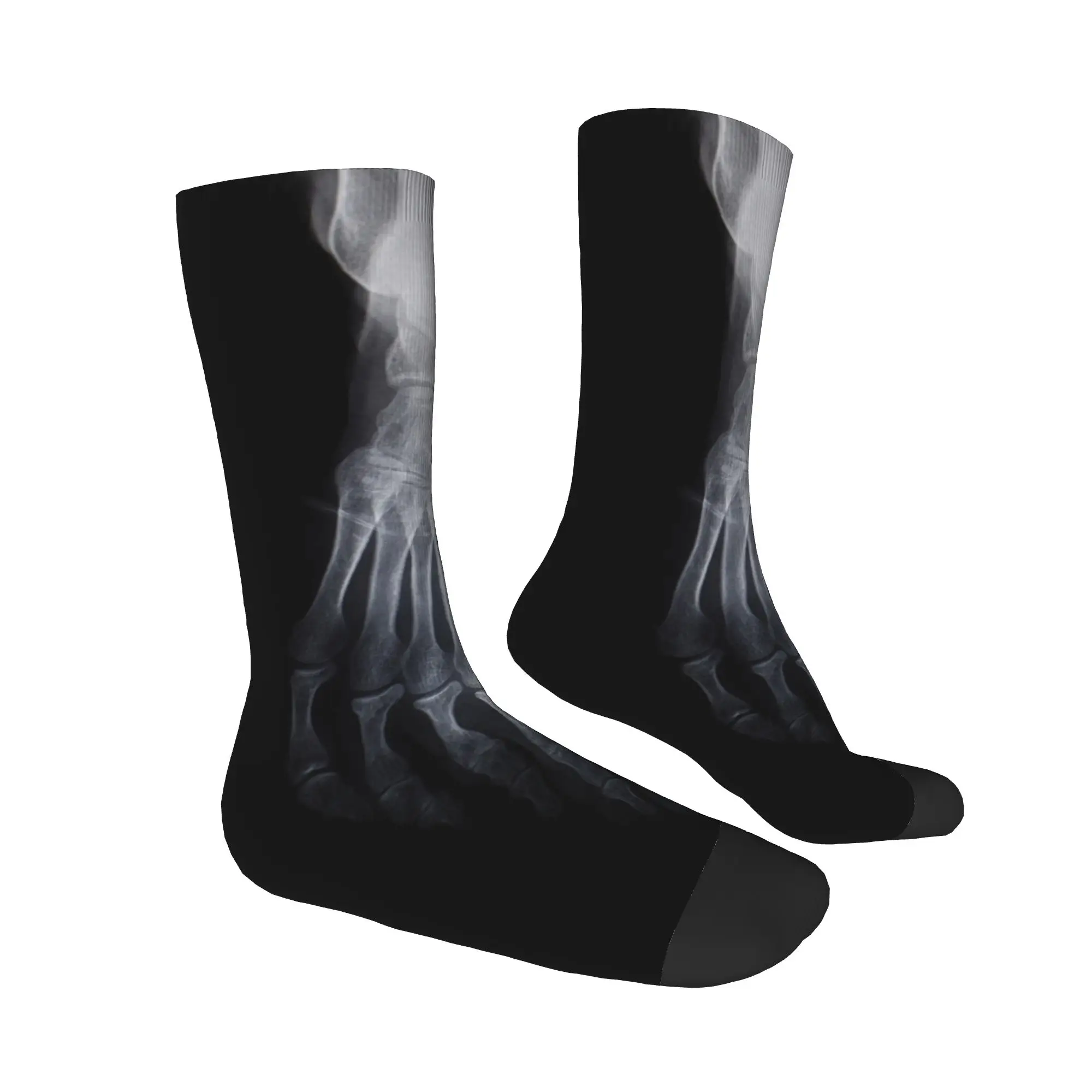 Funny X-ray Feet Printed for Man Crew Socks Unisex Kawaii  Spring Summer Autumn Winter Socks Women