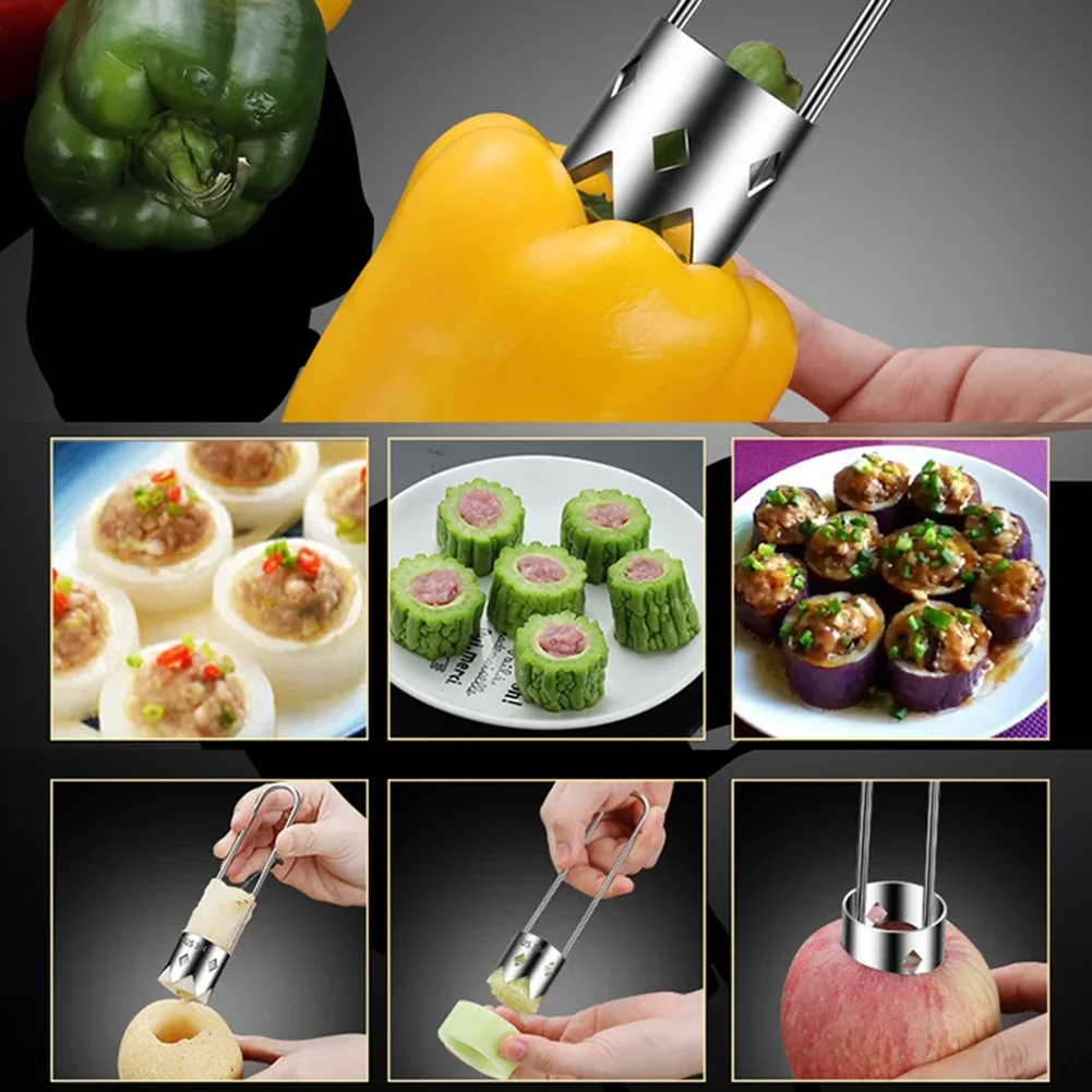 Pepper Cutter Pear Coring Tool, Bell Pepper Covering Tool,fruit Covering