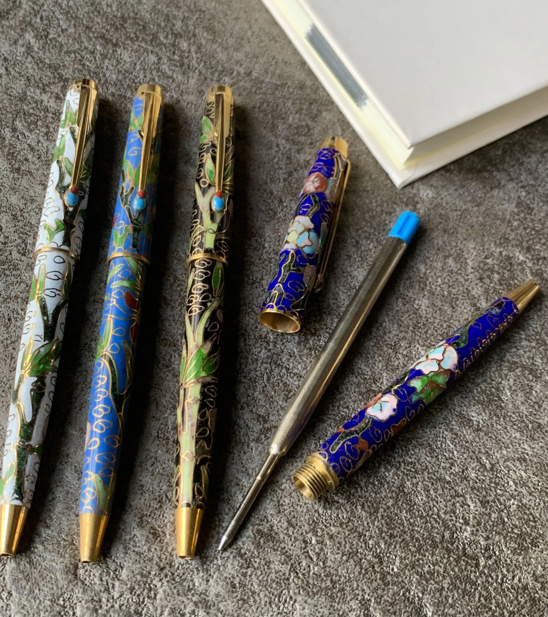 Old Stock Genuine And High-quality Cloisonne Ballpoint Pen, Signature Pen  From The 1970s