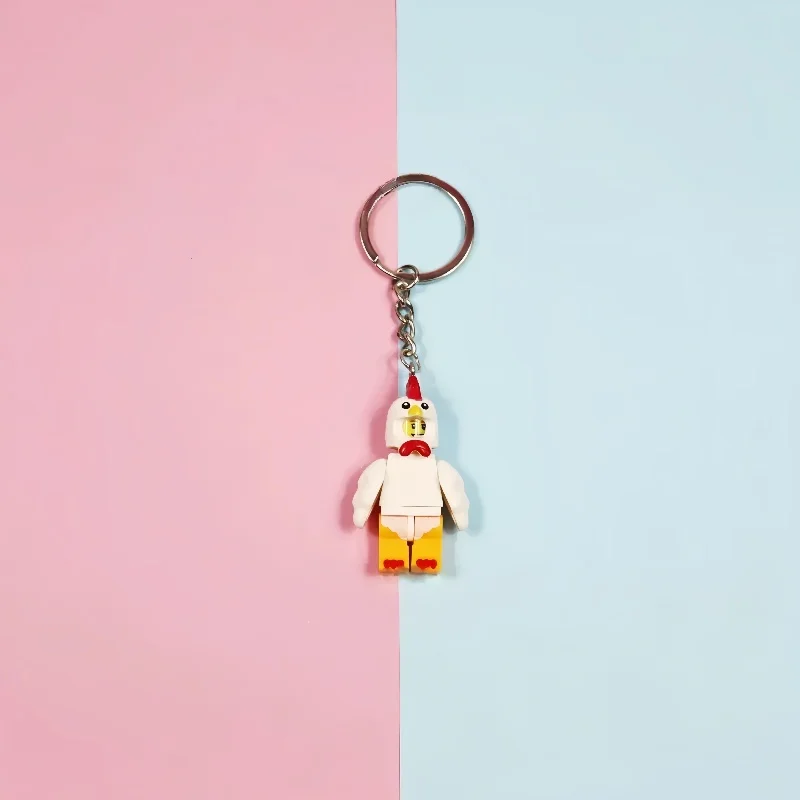 Avengers Spider-Man Iron Man Anime Character Building Blocks Key Chain Action Figure Backpack Car keyclain Holiday Gift Toys view 5