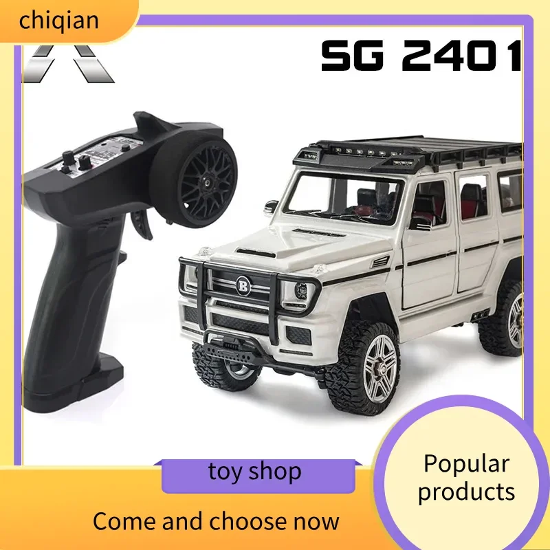 SG-2401 Alloy RC Car Climbing Full Scale Model with Lighting Features for Children's Birthday Remote Control Toy