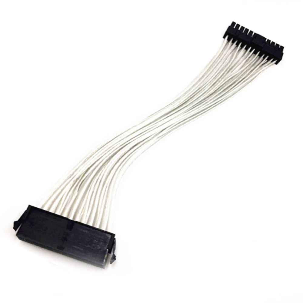 QWE-24 Pin Motherboard Power Extension Cable Host Power Supply 24 Pin Extension Cord Atx Psu Power Connector Extending